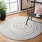 Safavieh 5 x 5 ft. Cape Cod Round Area Rug, Ivory & Pink CAP235A-5R - alternate 2